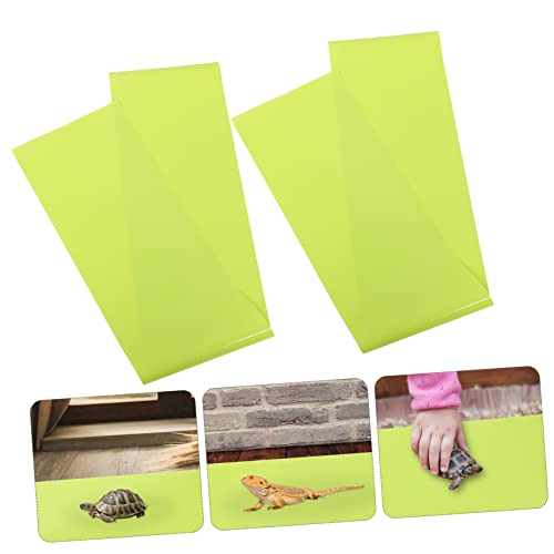 Toyvian 2pcs Reusable Reptile Carpet for Bearded and Animal Habitat Liner Terrarium Flooring - size: 150X30CM