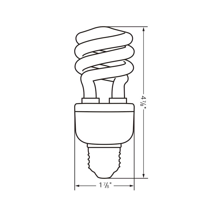 Sundew 5.0 UVB Compact Fluorescent Reptile Light Bulb, Tropical Terrarium Lamp for Reptiles and Amphibians, E26 Base, 120V