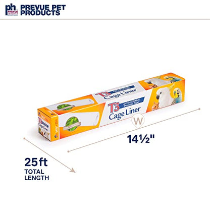 Prevue Pet Products T3 Cage Liner - Bird Cage Accessories, Odor Absorbent Protection, Universal Liner for All Birds, Fits Small, Medium, and Large Enclosures, Simplifies Cleaning - Regular Size