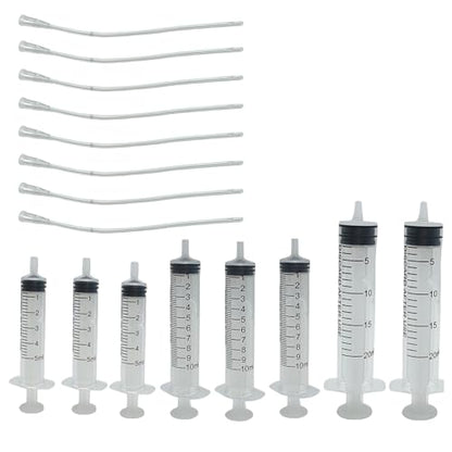 8Pcs Pet Bird Parrot Milk Feeding Syringe Set, Bird Hand Feeding Syringe with Soft Feeding Tubes for Feeding Pets(5ml+10ml+20ml) - size: 5ml+10ml+20ml