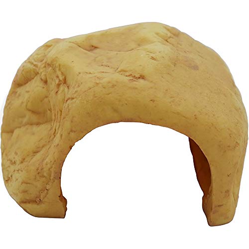 La La Pet® Reptile Hide Box Reptile Hideouts Large Resin Rock Gecko Hides and Caves Lizard Habitat Decor Small Animal Hideaway for Spiders Snake Frog Turtle Amphibians