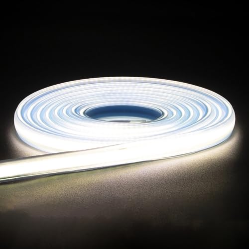 LED Strip Lights 32.8 Foot AC 110v Plug in Lights IP67 Outdoor Waterproof LED Light Strip 10m LED Strip with Bright White 4000k Lighting for Cabinets Bedroom Garden(White, 32.8ft) - color: White 4000K, size: 32.8ft