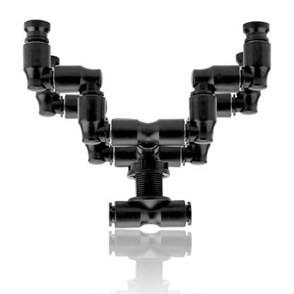 flexman Rainforest Tank Mist Sprinkler, Plastic Increase Humidity Atomization Detailed 360° Rotate Full Coverage Pet Cooling Nozzle for Reptile Terrarium