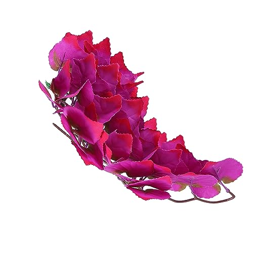 Artificial Reptile Plants, Terrarium Hanging Plants Vines Artificial Leaves Habitat Decorations with Suction Cup for Bearded Dragon Hermit Crab Lizard Snake Geckos Chameleon - size: T-1034J1