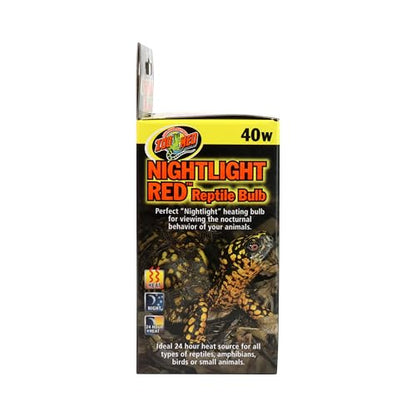 Zoo Med Nightlight Red Reptile Bulb, 40 Watts - size: 40 W