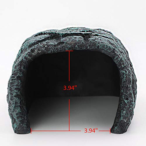 Reptile Rock Hideout Reptile Rock Hide Cave Reptile Hide Away Turtle Hideout for Bearded Dragon Tortoise Small Lizards Fish Amphibians