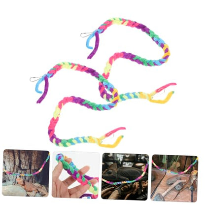 BESPORTBLE 2pcs Crab Climbing Ropes Natural Cotton Reptile Vines for Habitat Decoration Lightweight Climbing Toy for Lizards Geckos Snakes for Terrarium Enrichment