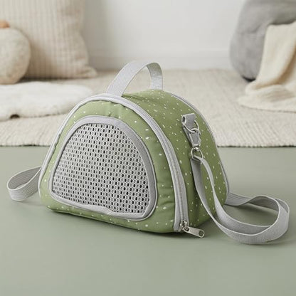 Toyvian 2pcs Portable Small Pet Carrier Bags for Hamsters and Reptiles, Breathable Mesh Travel Shoulder Pouches Made of Polyester and Oxford Cloth, Lightweight and Sturdy for Outdoor