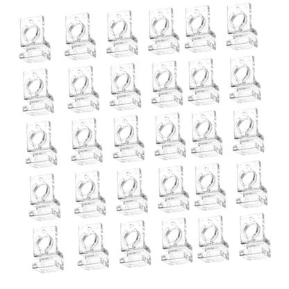 30Pcs Aquarium Lid Clips Water Pipe Fixing Clamps Clamps Aquarium Lid Support Brackets, for 6mm - size: for 6mm