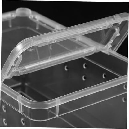 POPETPOP Acrylic Reptile Critter Keeper Snake Spider Gecko Tank Breeding Box Egg Tray