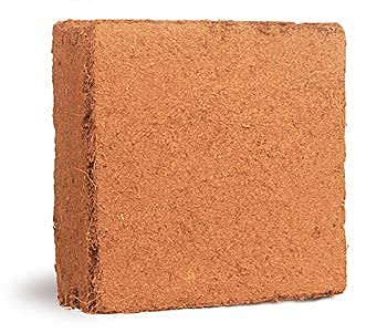 Kempf Compressed Coco Coir Pith Block, 10 Pound Block, Natural Potting Mix, Expands to 18 Gallons