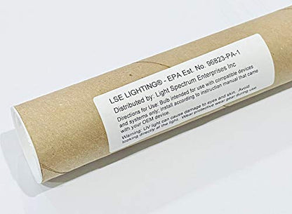 LSE Lighting Replacement Light Bulb for Aquanetics UV 8W | G8T5 Bi-Pin Base | 12" Quartz Glass | High Performance Ultraviolet Bulb | Designed in USA