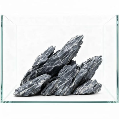 5LBS Aquarium Rocks Seiryu Stone Natural Hardscape Stone for DIY Aquariums, Fish Tanks, Bonsai, Paludarium Amphibian Enclosures (5Lb (3-8 inch), Seiryu Stone) - size: 5Lb (3-8 inch)