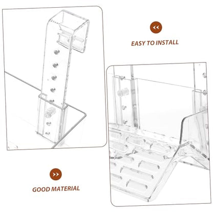 TOYANDONA Turtle Basking Platform Acrylic Wall Mounted Climbing Shelf for Turtles Reptiles Aquatic Pets Easy Installation Space Saving Aquarium Decor