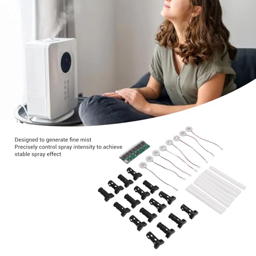 SUNGOOYUE Ultrasonic Mist Maker Circuit Board Humidifier Module Diy For Reptile Terrarium Plant Humidifying, Electronic Atomizer Driver 6 Plates (8 Heads) - color: 8 Heads
