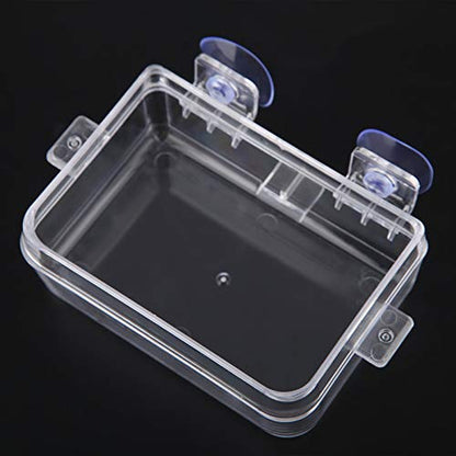 Acouto Amphibians Reptiles Anti Escape Feeder Feeding Basin Tortoise Lizard Crawler Food Bowl Suction Cup Feeder for Reptiles Bearded Dragon Accessories Food Cricket Container