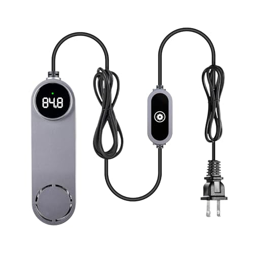 UPETTOOLS Submersible Aquarium Heater with Digital Thermostat, Adjustable Temperature Fish Tank Heater for 5-20 Gallon Tanks, Overheat and Dry Burn Protection, for Freshwater and Saltwater Aquariums