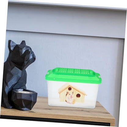 COLLBATH Portable Plastic Turtle and Fish Tank Aquarium for Reptiles and Pets Lightweight Transport Container Easy to Clean Habitat for Turtles and Hamsters