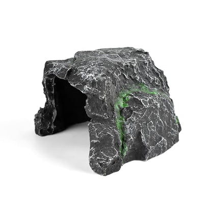 OMEM Reptile Hiding Large Cave Habitat Decorative Resin Pet Nest Turtle Lizard Dedicated Advanced Cave Shelter