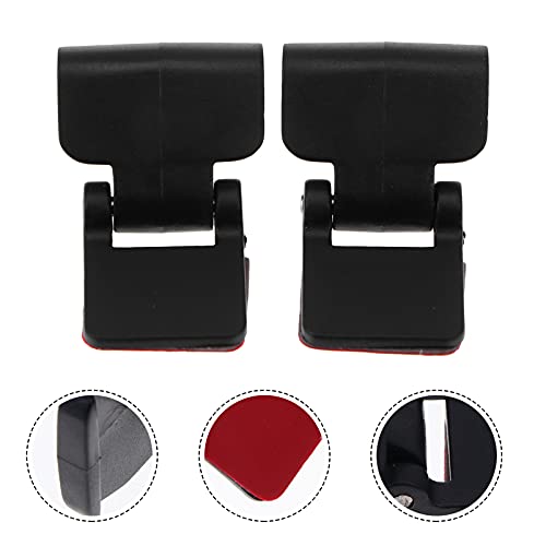 4pcs Reptile Terrarium Cover Clip Tropical Amphibians Tank Buckle - Escape Cages Door Hinge Latch for Bearded Dragons Lizards Geckos Snake Hermit Crab Black