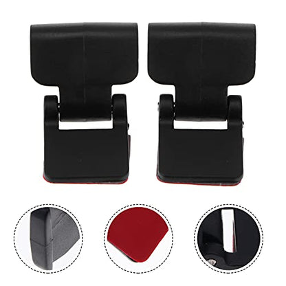 4pcs Reptile Terrarium Cover Clip Tropical Amphibians Tank Buckle - Escape Cages Door Hinge Latch for Bearded Dragons Lizards Geckos Snake Hermit Crab Black