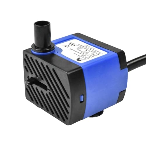 CHANCS Mini Fountain Pump AC 110V 3W 47GPH Submersible Water Pump 1.8ft High Lift for Small Fish Tank - color: 3w 180l/H