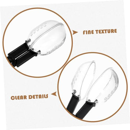 YARNOW 3pcs Multi-use Small Animal Poop Scoop Plastic Scissor for Hamster Supplies Scientific Grip for Safety