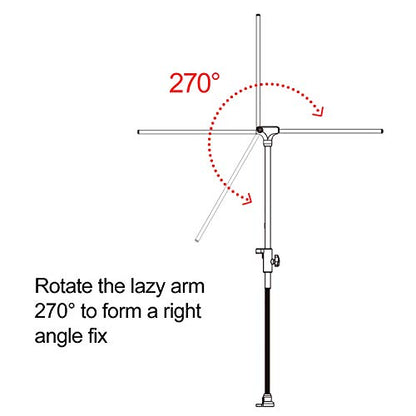 REPTI ZOO Reptile Dual Lamp Stand and Reptile Terrarium Thermometer Hygrometer