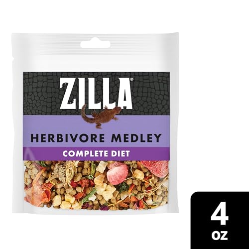 Zilla Pet Reptile Herbivore Food Medley Diet, 4 oz (Pack of 2) - size: 4 Ounce (Pack of 2)