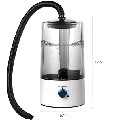 Reptile Mister & Reptile Humidifier 4L Large Tank with Adjustable Hose, Quiet Fogger for Terrarium Enclosure, Auto Shut-Off Cool Mist for Geckos Snakes Turtles Lizards (1 Pc)
