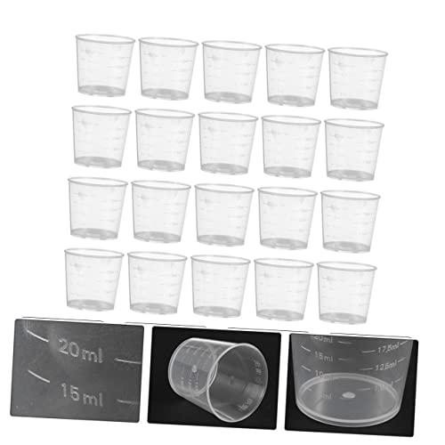 Abaodam 30Pcs Reusable Measuring Cups for Reptiles Feeding Dish for Lizard Gecko Snake Safe Food Water Containers for Pets for Daily Feeding Control