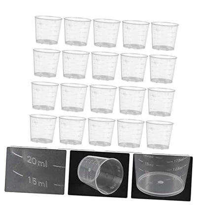 Abaodam 30Pcs Reusable Measuring Cups for Reptiles Feeding Dish for Lizard Gecko Snake Safe Food Water Containers for Pets for Daily Feeding Control