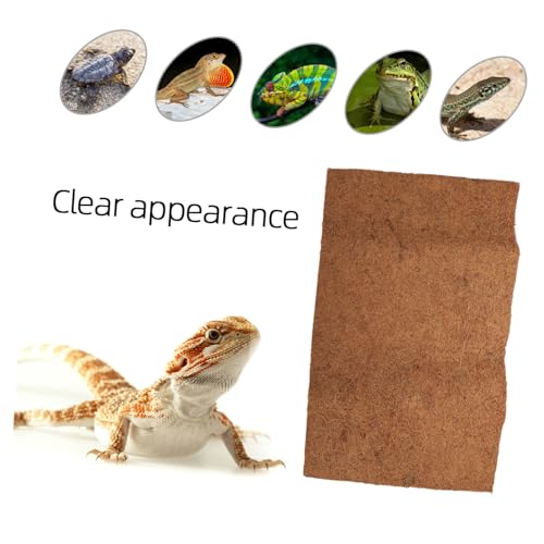 Natural Coconut Fiber Reptile Bed Mat Substrate for Tortoise Lizard Snake Habitats Breathable Easy to Clean Reptile Bedding - size: Size 2