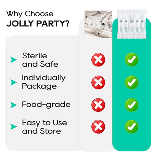 JOLLY PARTY 30 Pack 20mL Syringes, Plastic Syringes with Catheter Tip and Cap, Individually Sealed Feeding Syringe For Dogs, Measuring Syringe For Liquid, Scientific Labs, Refilling, Dispensing - style: 20ml