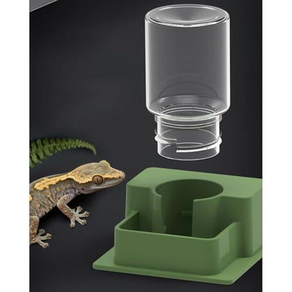 Reptile Auto Refill Water Dispenser, Quiet Operation Clear Monitor for Turtles, Lizards & Pets - color: Purple