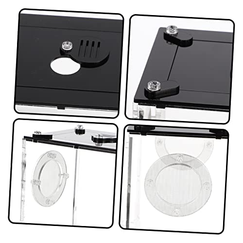 UKCOCO Transparent Acrylic Reptile Breeding Box for Snakes Geckos Tarantulas Small Pets Spacious Household Cage for Snails Frogs Crabs and Lizards