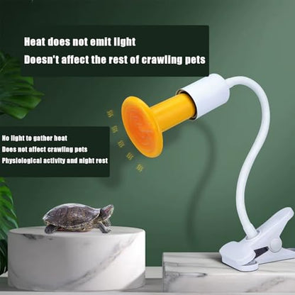 JZNCHP-Reptile Heat lamp-Ceramic Heat emitter-Bearded Dragon Tank Accessories 150W Yellow Infrared Bulb Emitter Lamp for Pet Heat lamp for Chickens(2-Pack)