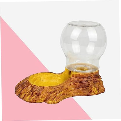 BESPORTBLE Fully Auto Reptile Water Feeder Pet Drinking Fountain Resin Craft Non-Toxic Easy Cleaning Tortoise Basin Lizard Water Bowl