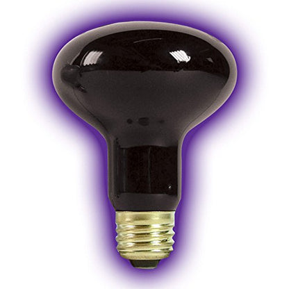 Zilla 3 Pack of Night Black Heat Incandescent Spot Bulbs, 50 Watts, Reptile Night Heat Lamps