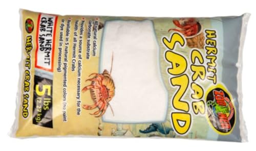 Zoo Med White Hermit Crab Sand 5 lbs - Pack of 2 (2 Items)