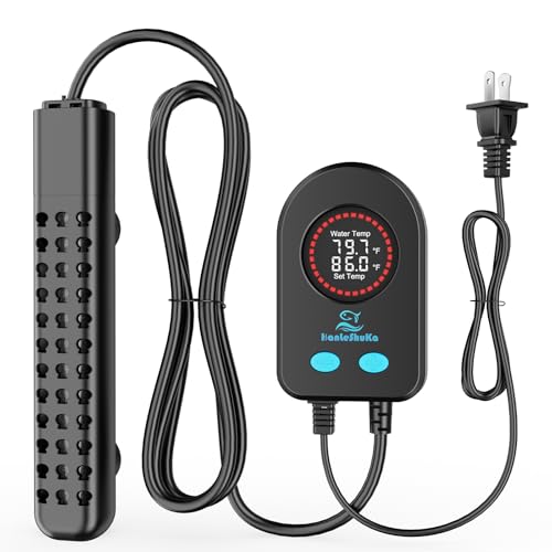 Submersible Aquarium Heater 100W/200W/300W/500W, Fish Tank Heater with high-Temperature Protection and Turtle Tank Heater with Automatic Power-Off When Leaving seawater or Freshwater. - size: 300W