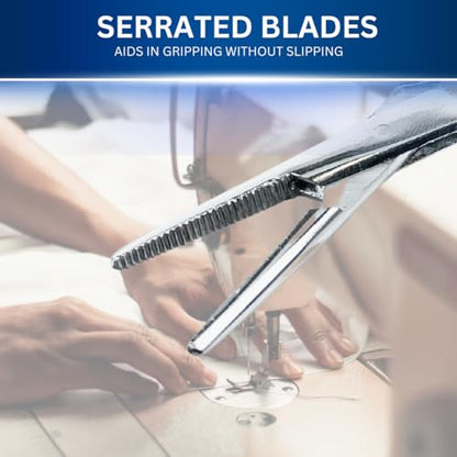 ADROIT (2 Pack) 3.5" Straight Tip Stainless Steel Hemostat | Great for Sewing, Crafting, Jewelry Making and Other Uses! - size: 3.5", style: Straight
