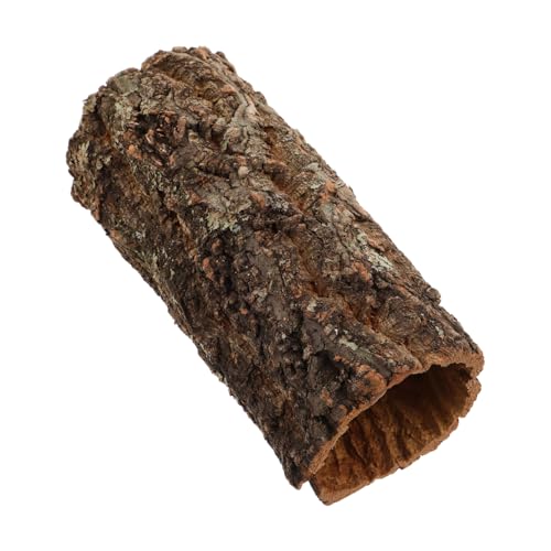 SHINEOFI Natural Cork Bark for Reptiles 9x4x3. 5" Wood Cork Rounds Tube Hide Reptile Bark Decor for Gecko Lizard Snake Spiders Bearded Dragons Tank Terrariums Turtle Tanks and Bird Cages Decor