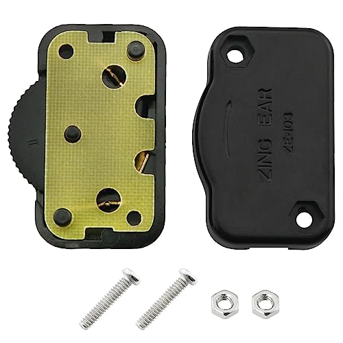 Hi-Low Dimmer Switch ZZLZX SPT-2 High to Low Inline Brightness Control Switch for 18/2 Lamp Cord, Black