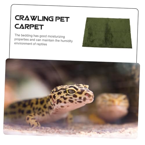 Totority Reptile Carpet Mat for Bearded Dragon Tortoise Bedding Washable Terrarium Liner Suitable for Snakes Lizards Turtles Pet Cage Ground Cover