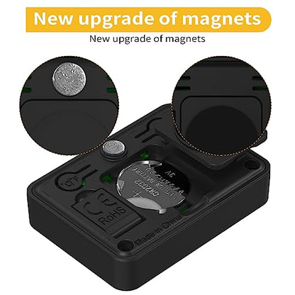 4PCS Mini Digital Hygrometer and Thermometer,Reptile Thermometer with Magnetic & Tablestand, Indoor Temperature and Humidity Meter Gauge for Humidors Greenhouse Garden Cellar Closet Guitar Case - style: without probe