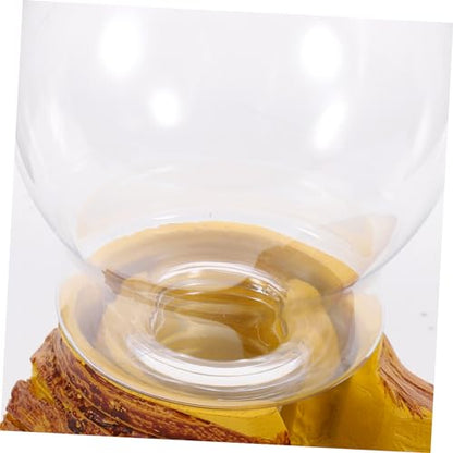 ORFOFE Automatic Resin Waterer for Reptiles Crawler Waterer for Turtles and Lizards Decorative Water Bowl User-Friendly Design for Terrariums