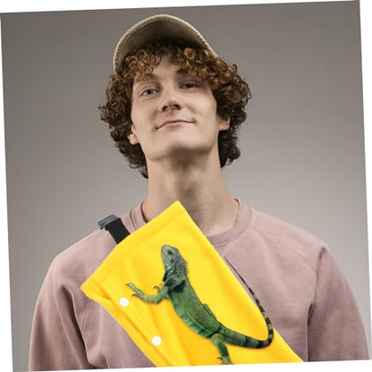Toyvian Bearded Dragon Carrier Bag Portable Reptile Travel Pouch for Lizards Snakes Chameleons Lightweight Multi-Functional Design for Outdoor Adventures Easy to Clean Comfortable to Carry
