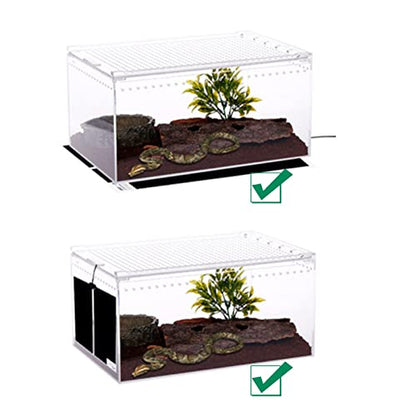 Tbrand Reptile Heating Pad with Temperature Adjustment, 110V 14W Heat Mat for Reptiles Tortoise Snakes Lizard Gecko Hermit Crab Turtle，Under Tank Heating Pad (14W(11inch*11inch)) - size: 14W(11inch*11inch)