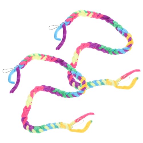 POPETPOP 2pcs Crab Climbing Vine Toy for Reptiles Cotton Rope Terrarium Accessory for Crabs Lizards Geckos and Snakes Easy to Use Climbing Structure